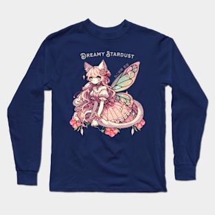 Enchanted Dreamy Stardust - A Cat Fairycore Fantasy Long Sleeve T-Shirt